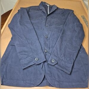 Express Men's Deep Blue Casual Dress Jacket